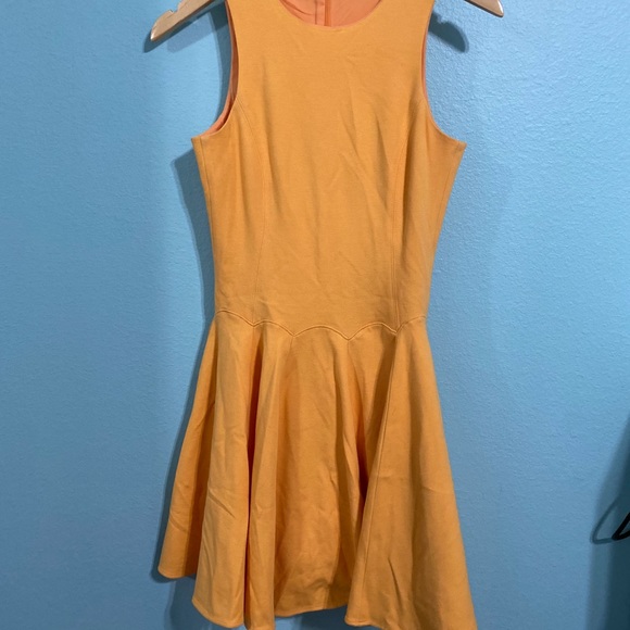 Tibi yellow ponte sleeveless fit and flare dress - Picture 11 of 12